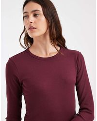 Vero Moda - Fine Rib Long Sleeved Top - Lyst