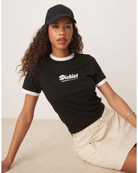 Dickies - – lewistown – knapp geschnittenes ringer-t-shirt - Lyst