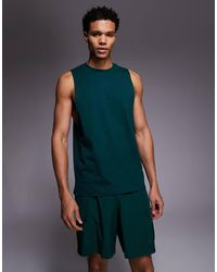 4505 - Icon Cotton Drop Armhole Training Singlet With Quick Dry Finish - Lyst