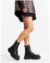 Pull&Bear Leather Star Western Boots in Black | Lyst Australia