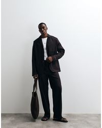 Lacoste - Plisse Blazer Jacket - Lyst