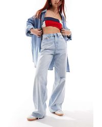 Tommy Hilfiger - Claire High Waisted Wide Leg Jeans - Lyst