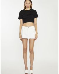 Glamorous - Low-Waisted Denim Mini-Skirt - Lyst