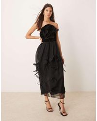 ASOS - Vestito Midi A Fascia - Lyst