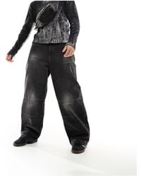 Collusion - X000 - jean baggy taille basse style workwear - délavé - Lyst