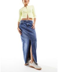 Pieces - – jeans-maxirock - Lyst