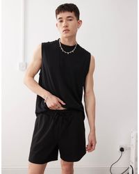 Reclaimed (vintage) - Shorter Length Jersey Shorts - Lyst