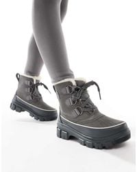 Sorel - Torino V Wp Waterproof Fleece Lined Faux Fur Leather Snow Boots - Lyst