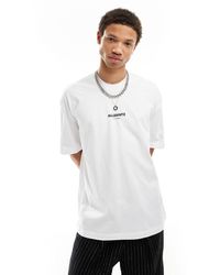 AllSaints - Camiseta blanca extragrande subverse - Lyst