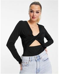 & Other Stories - Cut-out Long Sleeve Jersey Top - Lyst