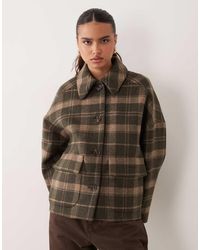 Barbour - Myla Wool Tartan Check Coat - Lyst