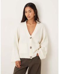 Gina Tricot - Relaxed Knitted Cardigan With Pockets - Lyst