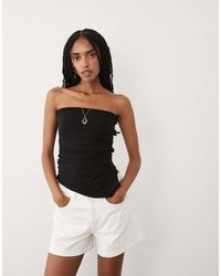 ARKET - Mid Waist Five-pocket Denim Shorts - Lyst