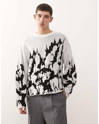 Weekday - Oversized Jumper With Graphic Jacquard - Lyst
