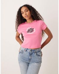 Roxy - – beach love – cropped-t-shirt - Lyst