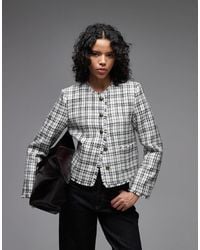 ASOS - Button Through Cropped Blazer - Lyst