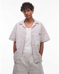 Carhartt - Camisa De Manga Corta De Tejido Texturizado Gellar De (Parte De Un Conjunto)-Neutro - Lyst