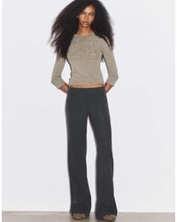 Stradivarius - Low-rise Straight Flared Smart Trousers - Lyst