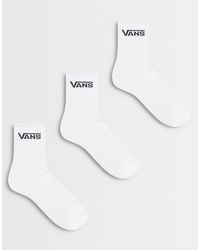 Vans - Classic Half Crew 3pck Socks - Lyst