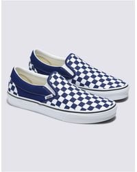 Vans - Classic Slip On Checkerboard Sneakers - Lyst