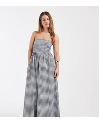Vero Moda - Bandeau Full Skirted Midi Dress - Lyst