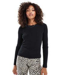 Vero Moda - Long Sleeve Baby Rib Top - Lyst