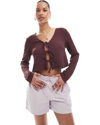 ONLY - – vorne gebundenes oberteil - Lyst