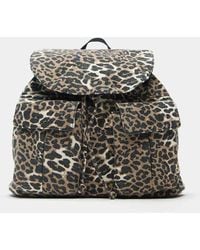 Pull&Bear - Leopard Print Backpack - Lyst