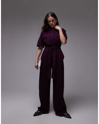 & Other Stories - Wide Leg Stretch Jumpsuit With Tie Waist And Utility Pockets - Lyst