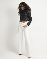 River Island - Relaxed Straight Leg Jeans - Lyst