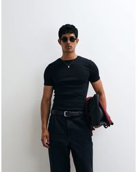 ASOS - – geripptes basic-t-shirt - Lyst