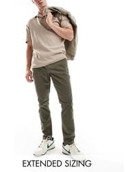 ASOS - Tapered Fit Cord Trouser With Elasticated Waist - Lyst