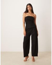 ASOS - Co-ord Ponte Barrel Leg Trouser - Lyst