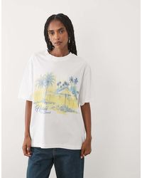 ASOS - Oversized T-shirt With Hawaii Graphic - Lyst
