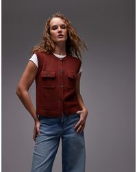 ARKET - Pure Cotton Knitted Tank Vest With Button Front - Lyst