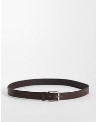 Jack & Jones - Leren Riem Met Vierkante Gesp - Lyst