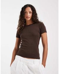 JJXX - Fitted Pointelle Top - Lyst