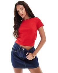 Levi's - Camiseta Roja Básica Con Logo De Estilo Deportivo De - Lyst