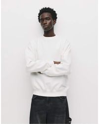 Pull&Bear - Basic Round Neck Sweatshirt - Lyst