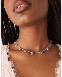 ASOS - Collar Con Charms Variados Y Cuentas De - Lyst