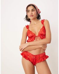 For Love & Lemons - Butterfly - shorty d'ensemble en dentelle - Lyst