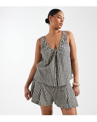 ASOS - Asos Design Curve Pleat Front Co-ord Shorts - Lyst