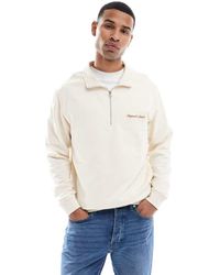 Jack & Jones - Relaxed Quarter Zip Sweatshirt - Lyst
