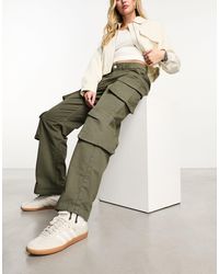New Look - Pantalones cargo caquis extragrandes - Lyst