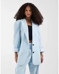 ASOS - Oversized Strong Shoulder Blazer - Lyst