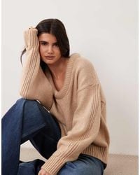 ASOS - Stuffed Scoop Neck Trim Jumper - Lyst