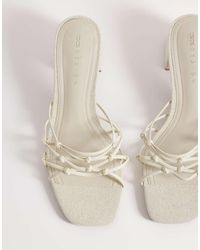 ASOS - Hana Strappy Knotted Block Heeled Mules - Lyst