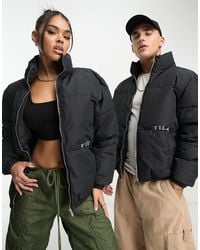 Fila - Unisex Colour Blocked Puffer With Logo - Lyst