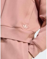adidas Originals - Chaqueta De Chándal Con Cremallera Y Detalle De 3 Rayas Off Placed De - Lyst