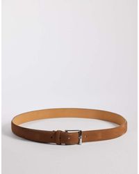 Mango - 100% Leather Belt With Silver Buckle - Lyst